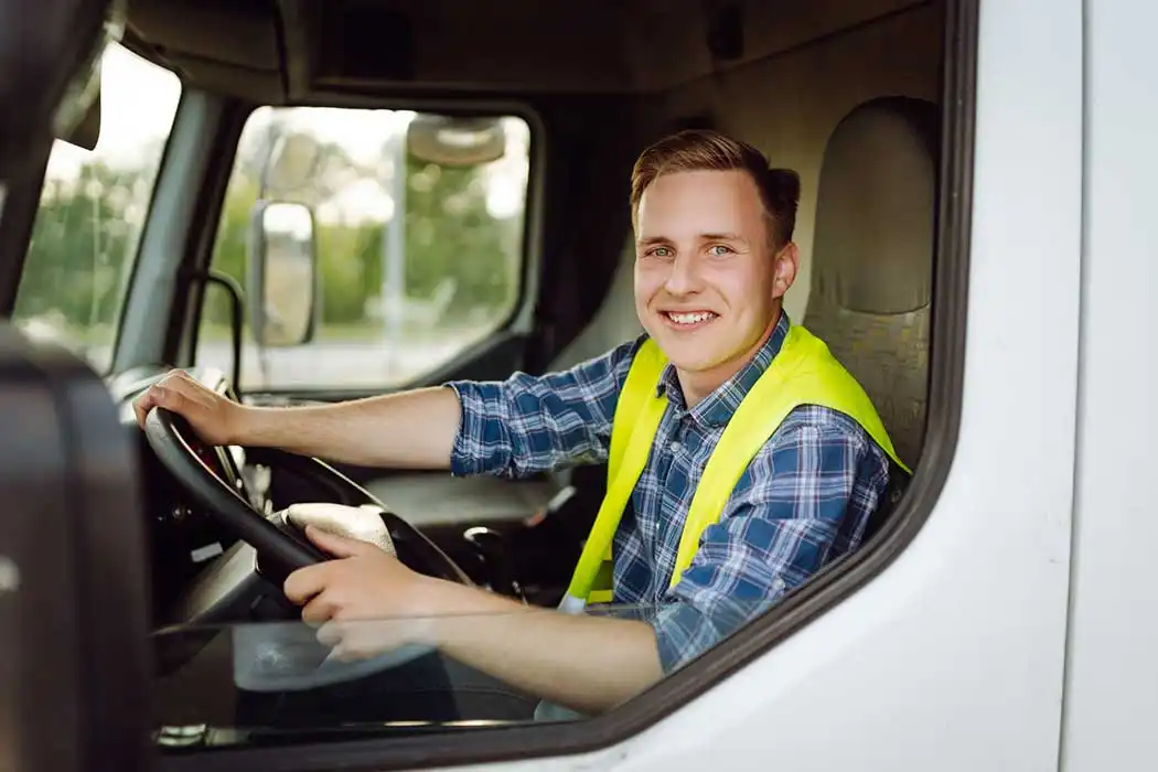 truck driver in truck